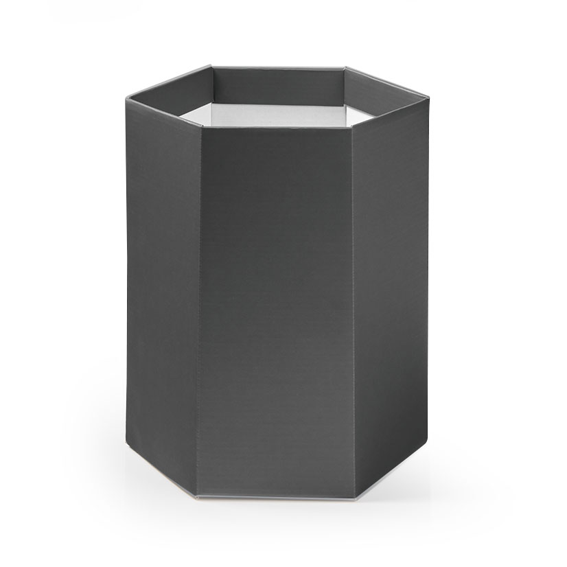 Corrugated Hex Box Matt Cool Grey