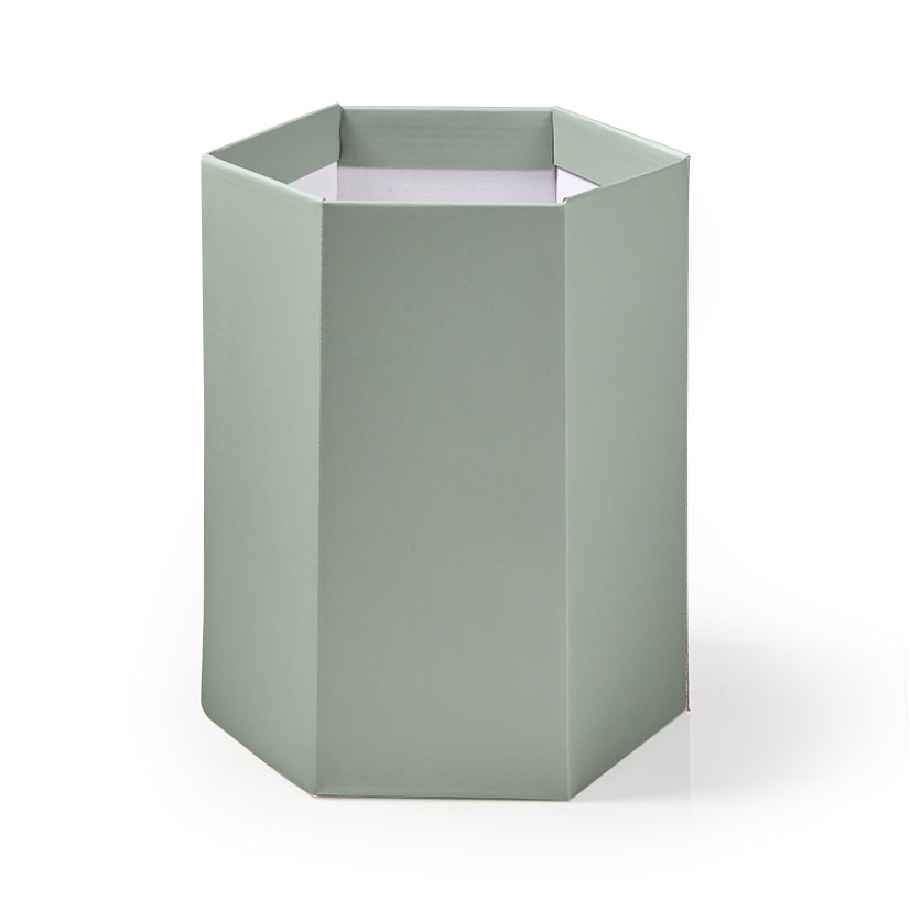Corrugated Hex Box Matt Verde Green
