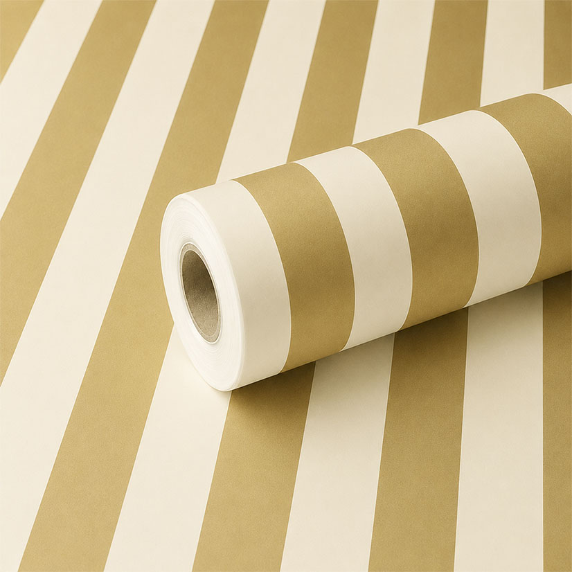 Tinted Beige and Gold Stripe Frosted Film