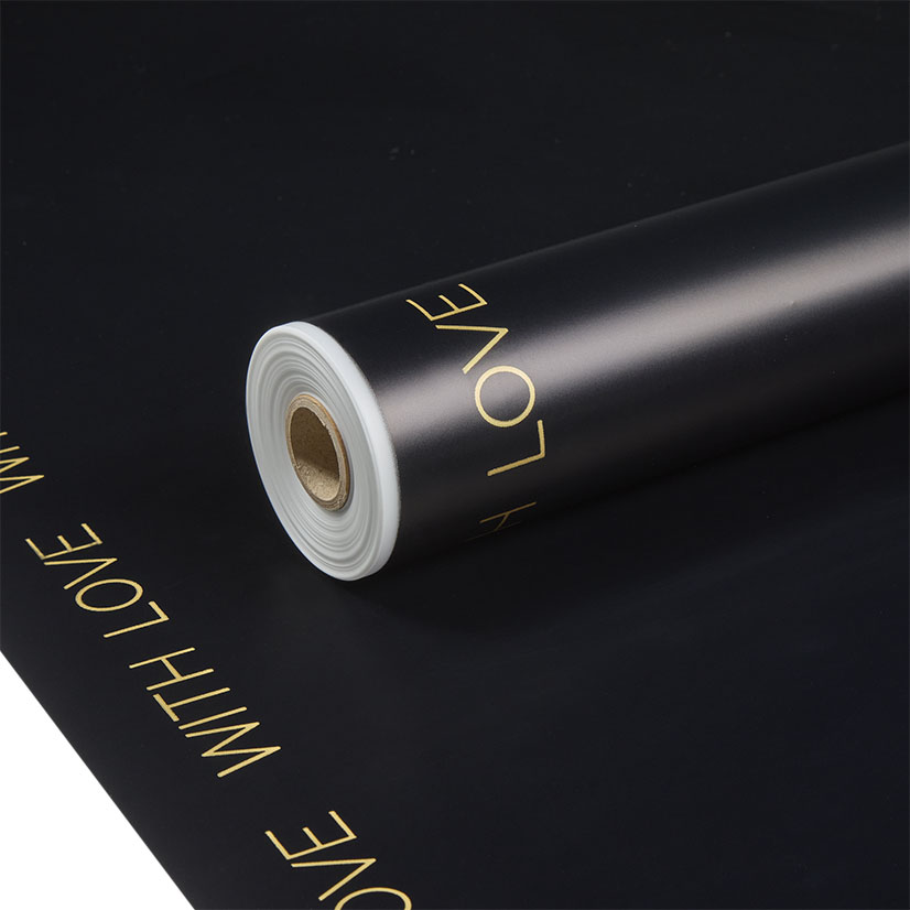 Tinted Black and Gold With Love Frosted Film