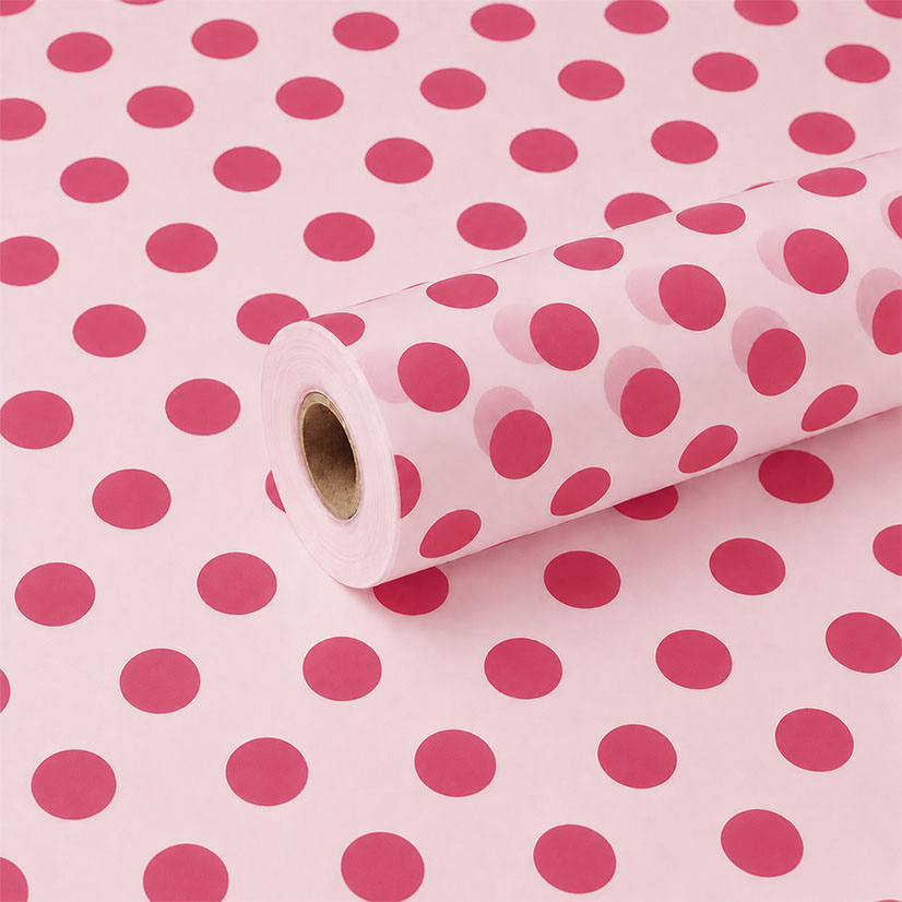 Tinted Light Pink and Metallic Pink Spot Frosted Film