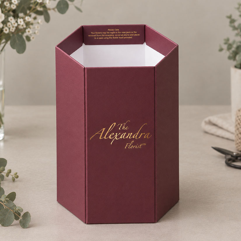 Corrugated Hex Boxes Printed